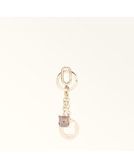 Crystal Portachiavi Blush Metallo + Smalto Donna di Furla in Metallic