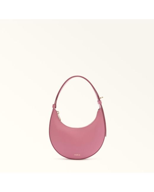 Furla Pink Delizia Mini Bag Blush Soft Calf Leather