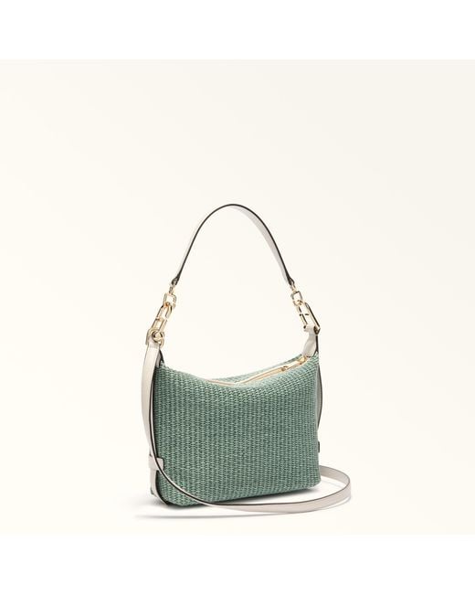 Furla Green Tonie Shoulder Bag Toni Agave Light Tuscany Woven