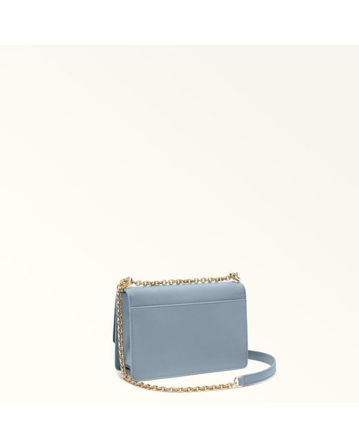 Furla Blue 1927 Crossbody Mini Celestial Textured Leather