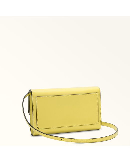 Furla Yellow Sfera Mini Bag M Sidney Calf Leather