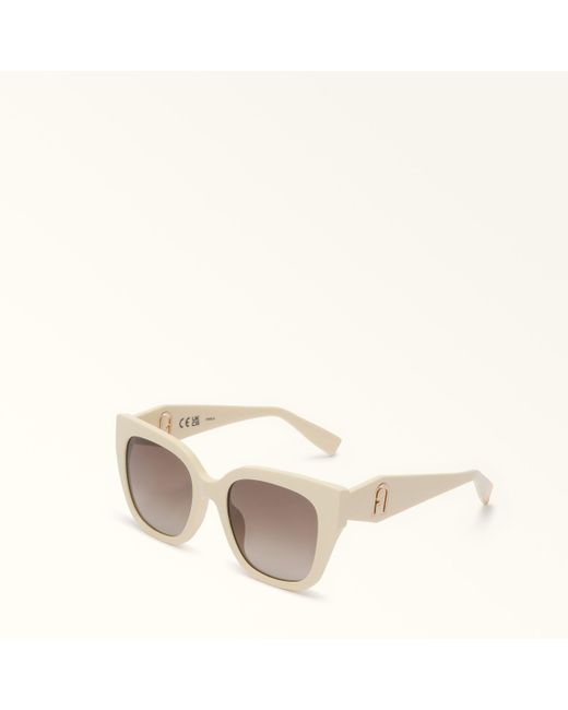 Occhiali Da Sole Panna Acetato + Iniettato Donna di Furla in Gray
