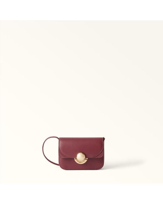 Furla Pink Sfera Coin Case S Apple Sidney Calf Leather