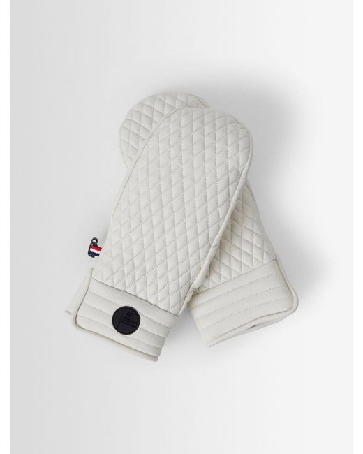 Fusalp White Athena Ski Mittens