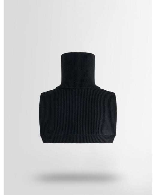 Fusalp Black Knit Bib Neckwarmer