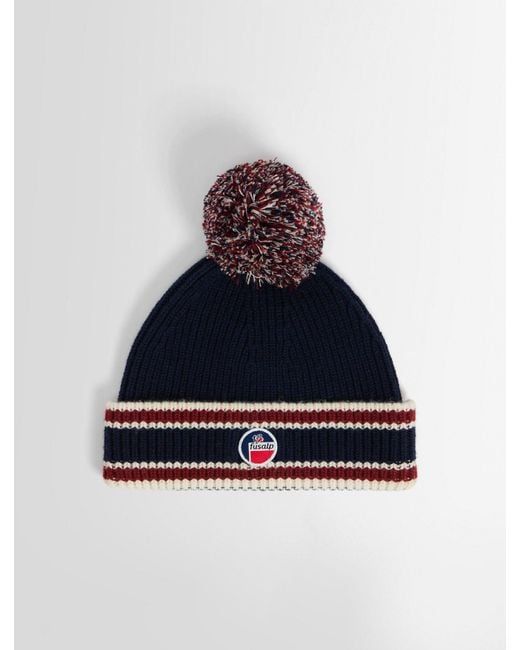 Fusalp Blue Pompon Beanie