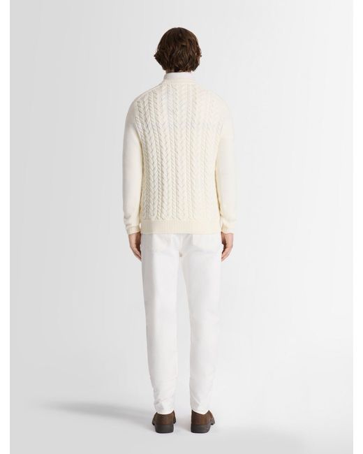 Fusalp White Branor Sweater for men