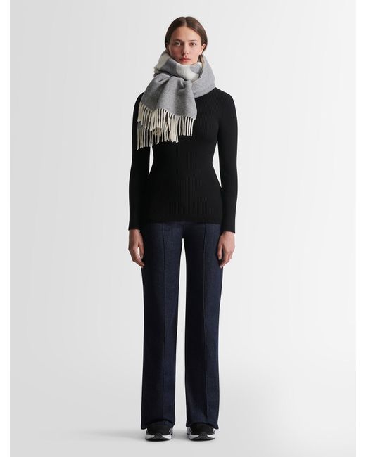 Fusalp Gray Oversize Scarf Scarf
