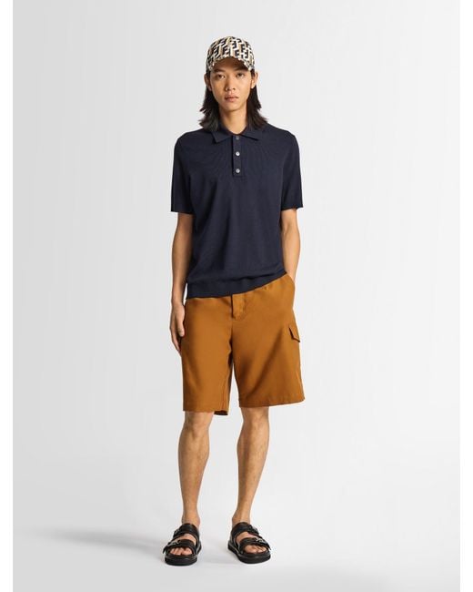 Fusalp Blue Henryo Short-Sleeve Polo Shirt for men