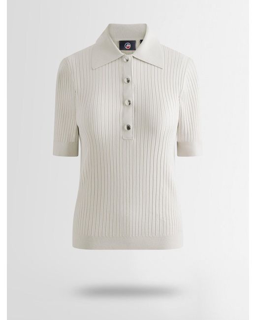 Fusalp White Vera Short-Sleeve Polo Shirt