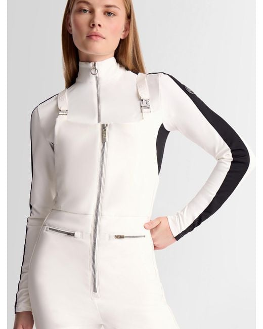 Fusalp White Getta Ski Overalls