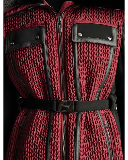 Fusalp Red Alixa Ski Jacket