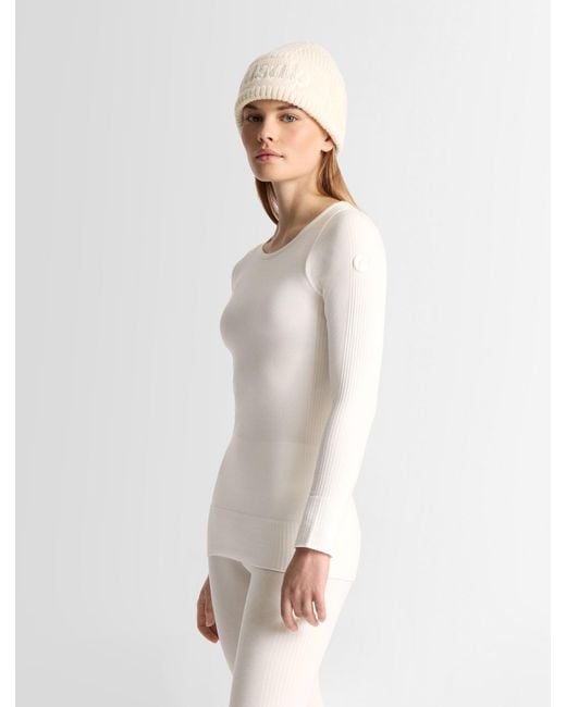 Fusalp White Troop Col Rond Thermal Layer