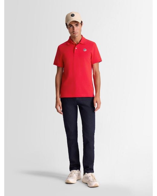 Fusalp Red Elbin Short-Sleeve Polo Shirt for men