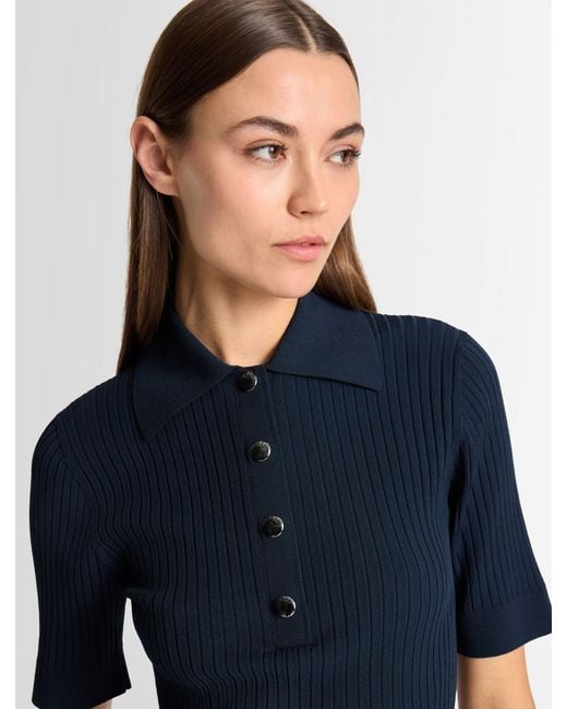 Fusalp Blue Vera Short-Sleeve Polo Shirt