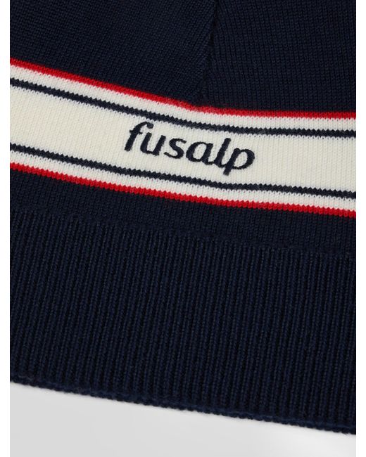 Fusalp Blue Retro Beanie