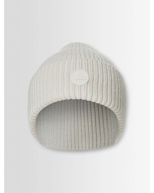 Fusalp White Knit Beanie