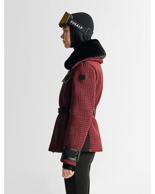 Fusalp Red Alixa Ski Jacket