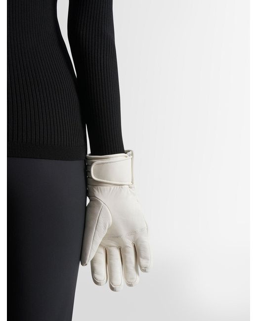 Fusalp White Athena Ski Gloves