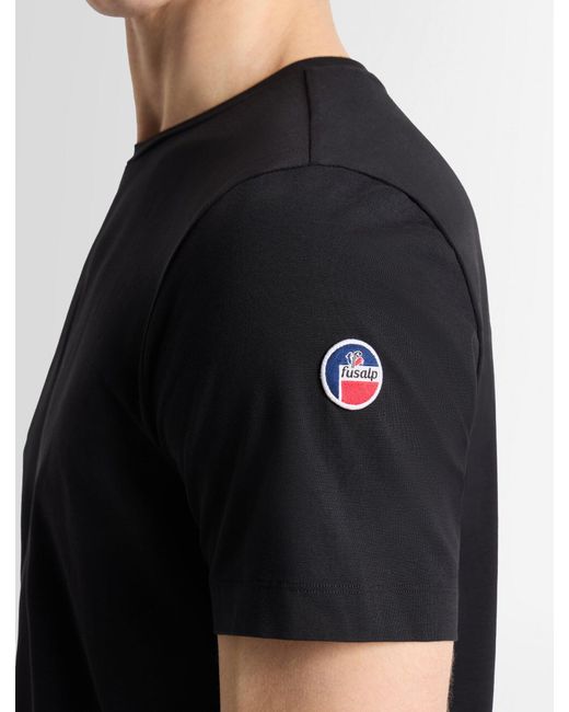 Fusalp Black Riviere Tee Shirt for men
