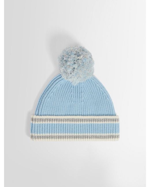 Fusalp Blue Pompon Beanie
