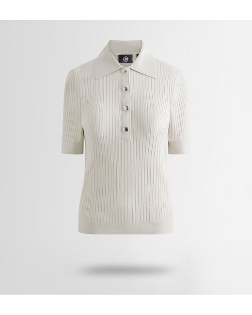 Fusalp White Vera Short-Sleeve Polo Shirt