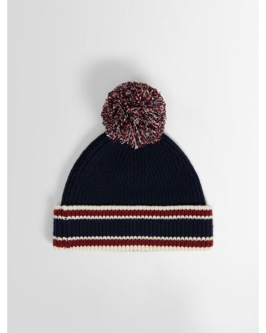 Fusalp Blue Pompon Beanie