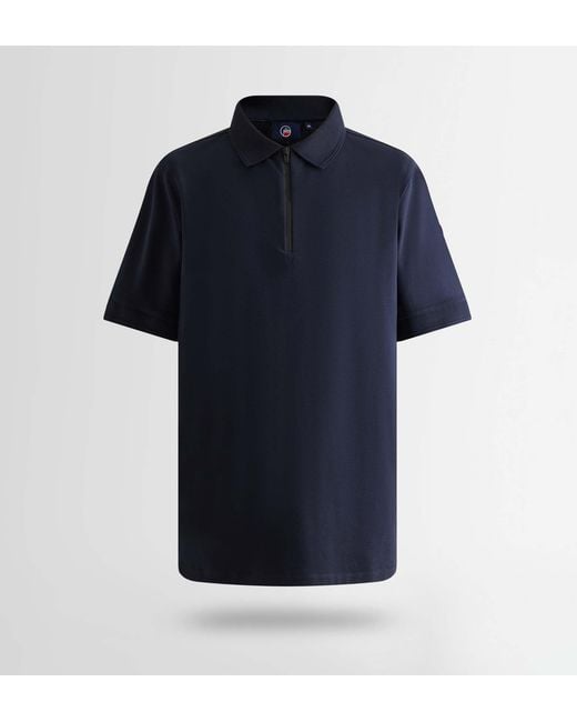 Fusalp Blue Anatole Short-Sleeve Polo Shirt for men