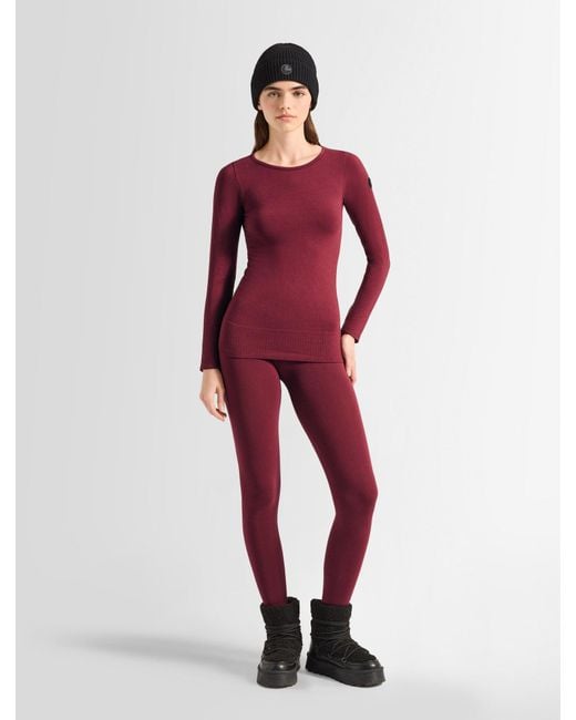Fusalp Red Troop Col Rond Thermal Layer
