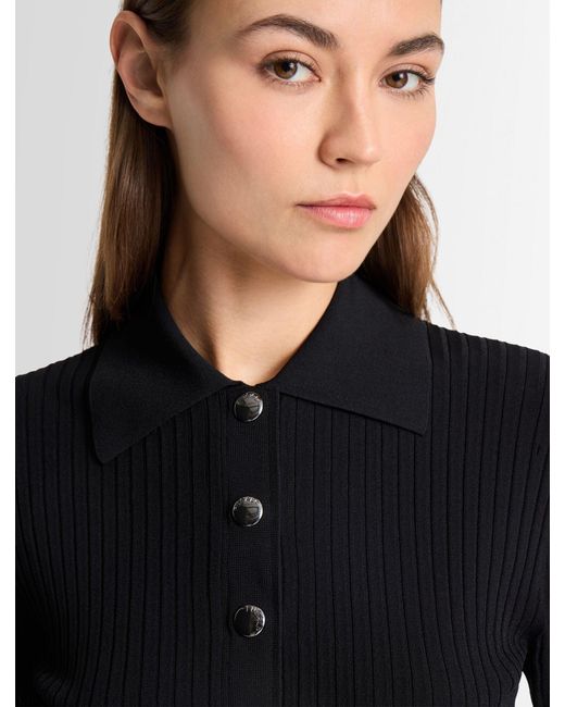 Fusalp Black Vera Short-Sleeve Polo Shirt