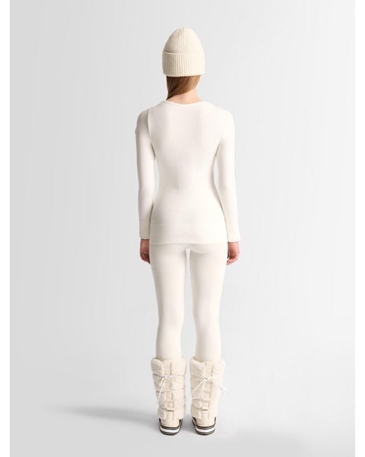 Fusalp White Troop Col Rond Thermal Layer