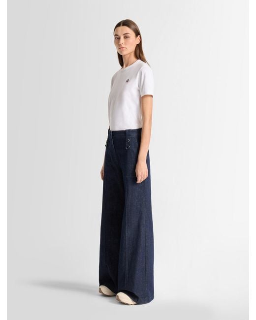 Fusalp Blue Noela Denim Pants
