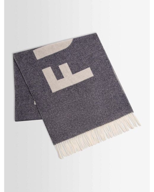 Fusalp Blue Oversize Scarf Scarf