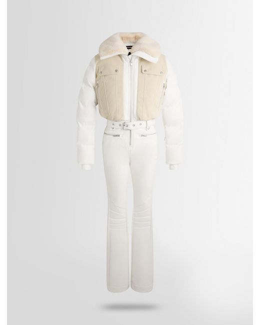 Fusalp White Karei Velvet Ski Suit