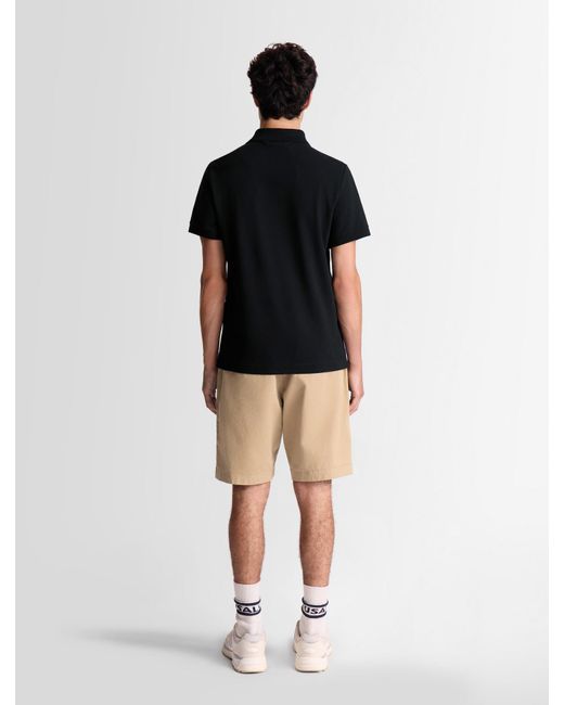 Fusalp Black Elbin Short-Sleeve Polo Shirt for men