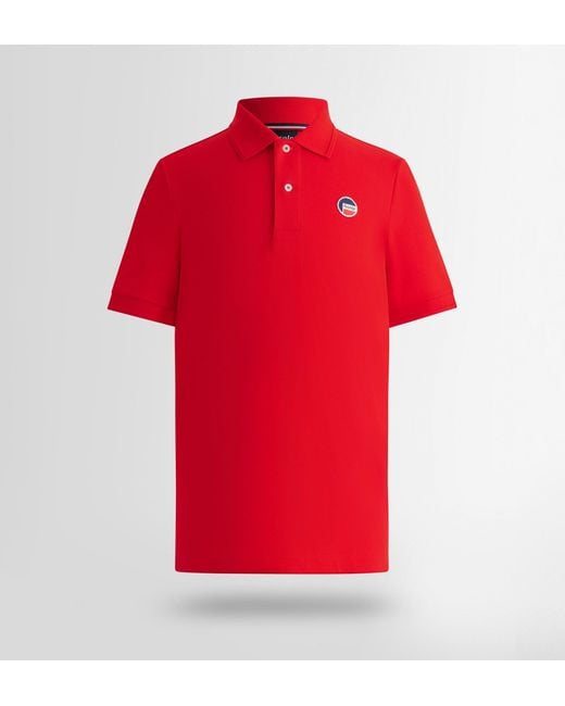 Fusalp Red Elbin Short-Sleeve Polo Shirt for men