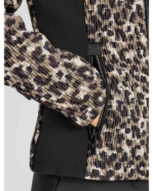 Fusalp Black Montana Leopard Ski Jacket