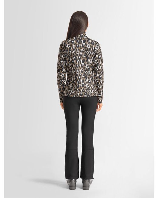 Sous Pull Orion Leopard Fusalp en coloris Black