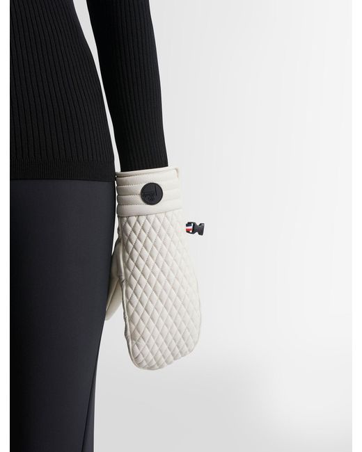 Fusalp White Athena Ski Mittens