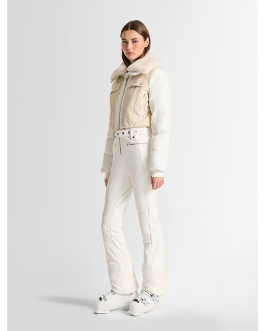 Fusalp White Karei Velvet Ski Suit