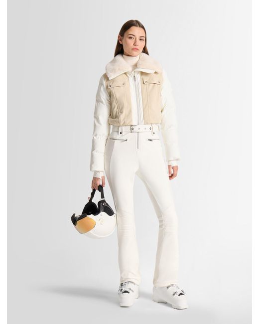 Fusalp White Karei Velvet Ski Suit
