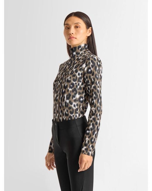 Sous Pull Orion Leopard Fusalp en coloris Black