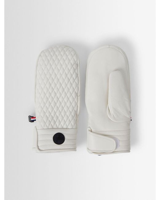 Fusalp White Athena Ski Mittens