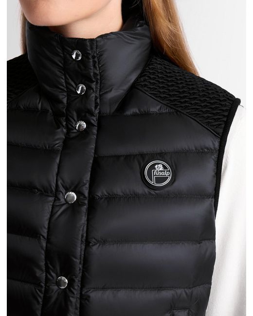 Fusalp Black Miraca Sleeveless Down Jackets