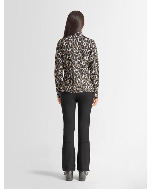 Sous Pull Orion Leopard Fusalp en coloris Black