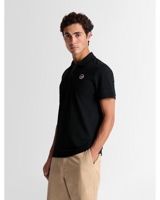 Fusalp Black Elbin Short-Sleeve Polo Shirt for men