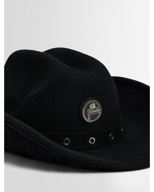 Fusalp Black Cowboy Bucket Hat