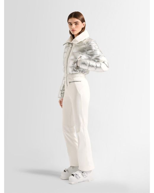 Fusalp White Clarisse Metal Ski Suit