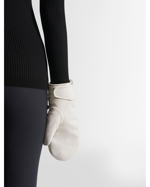 Fusalp White Athena Ski Mittens