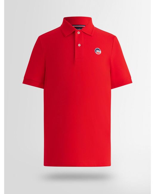 Fusalp Red Elbin Short-Sleeve Polo Shirt for men